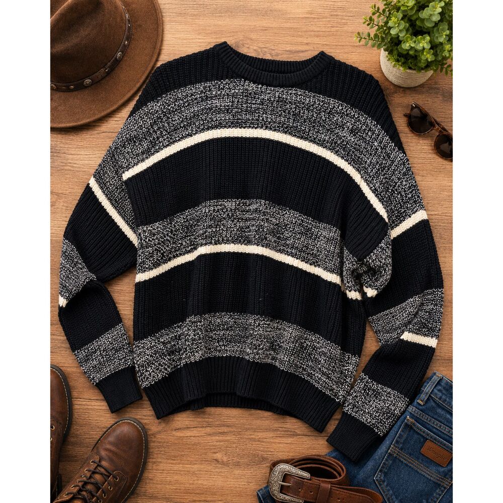 High Sierra by Mervyns Men's Size XL Cable Knit 100 Acrylic Sweater Vintage (A13